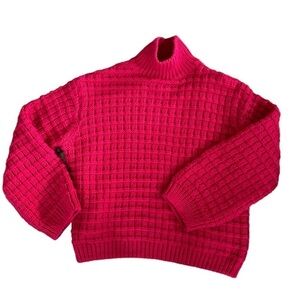 H & M CROPPED MOCK NECK SWEATER